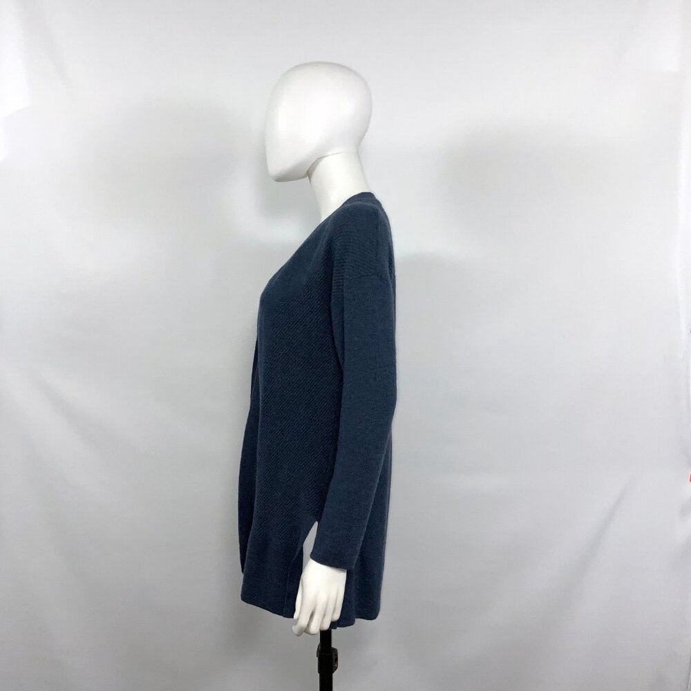 Vineyard Vines Open Front Cardigan in Blue Size S Long Sleeve - Picture 6 of 10